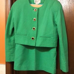 Teri Jon / Green 2pc Skirt Set